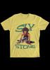 Sly Stone Psychedelische Soul Gele Kleur Zwaar Katoenen Shirt PP2136
