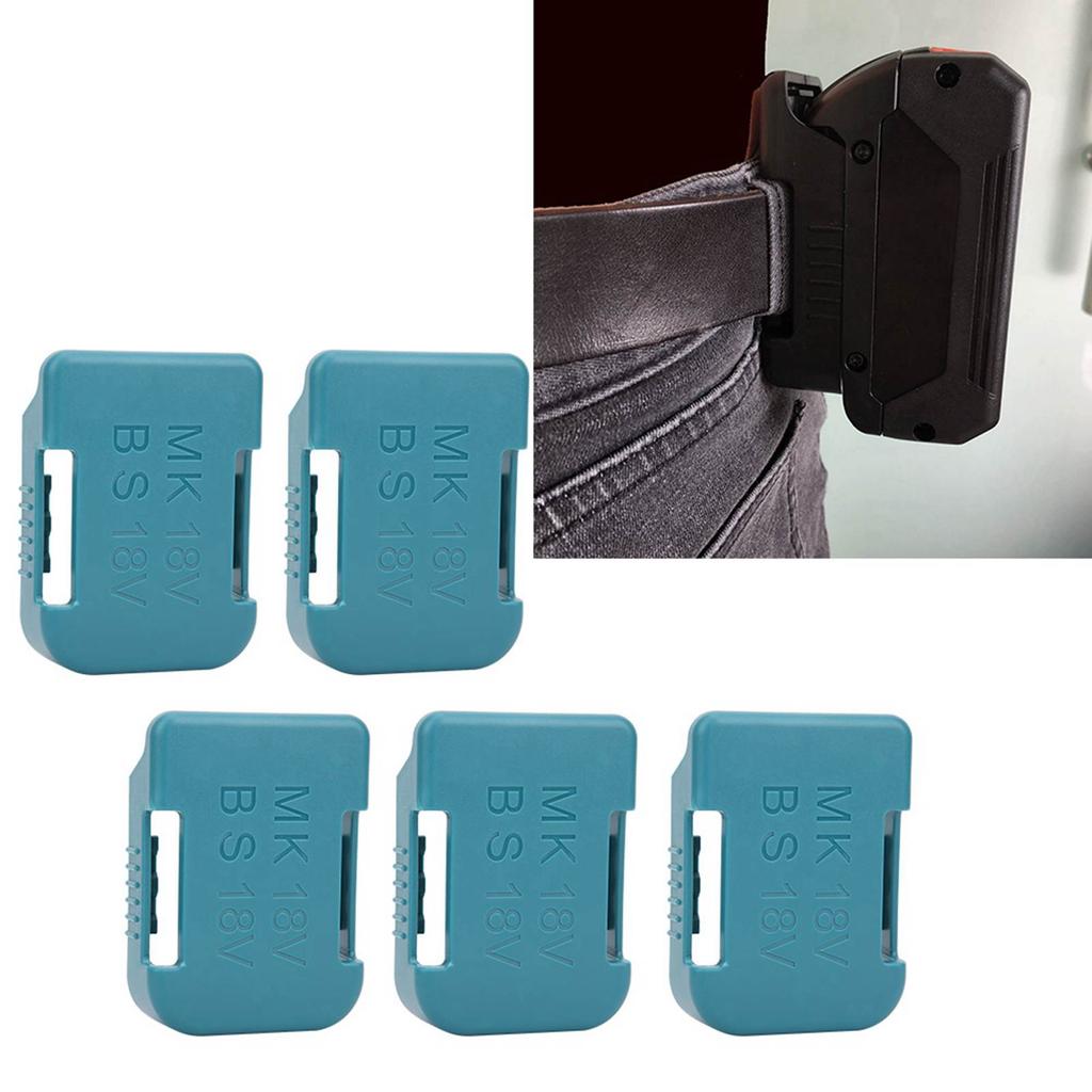 5Pcs Lithium Battery Storage Rack Shelf Bracket Belt Slot for   18V Fixing Devices