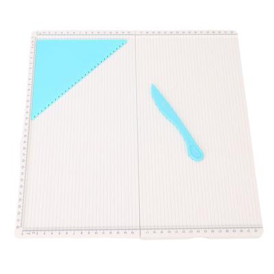 Folding Scoring Board with Triangular Tool 320x320mm Scoring Plate for Making Card Envelope Photo