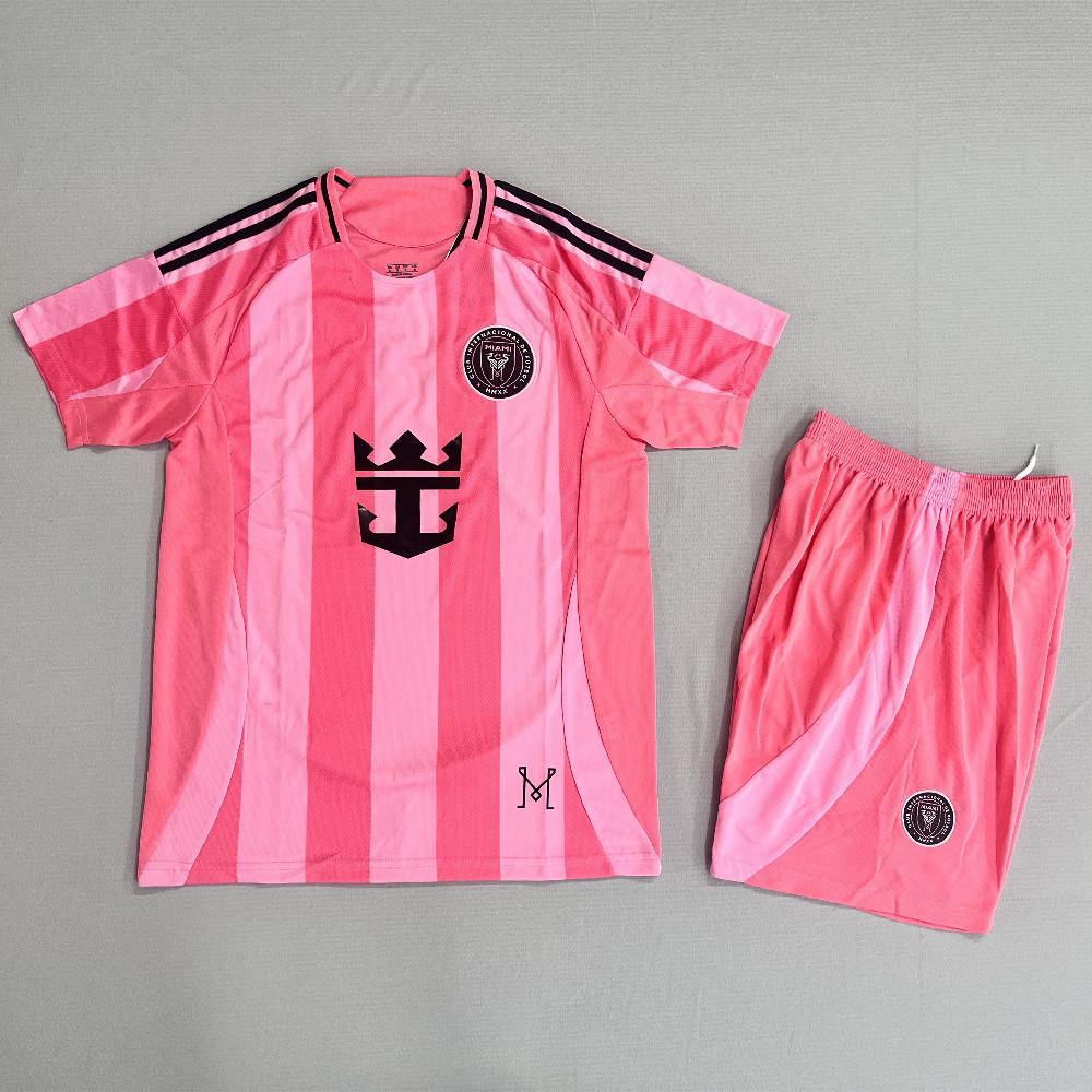 

2526 Сезон Майами Домашний Футбольный Комплект Джерси Номер. 10 спортивных комплектов с коротким рукавом для взрослых и детей 16