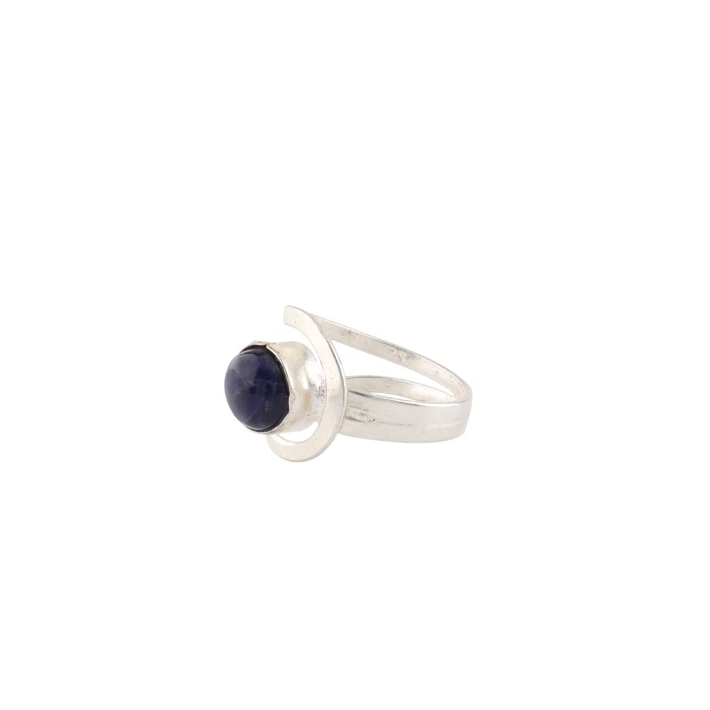 Sodalite Gemstone 925 Sterling Silver Jewelry Handcrafted Ring For Birthday Gift RR-68-24