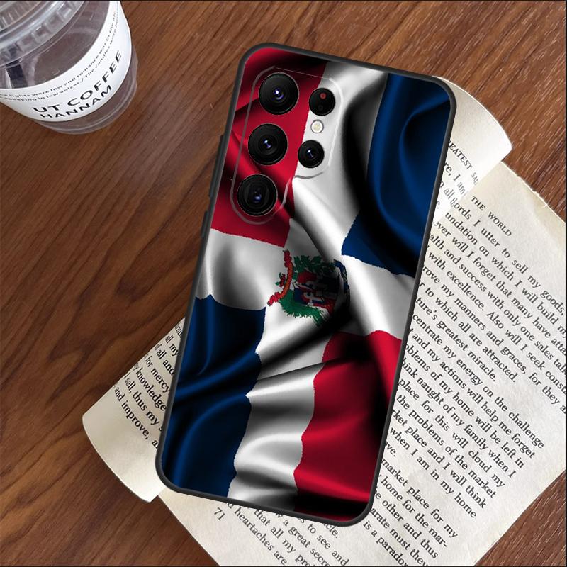 

Dominican Republic Flag Phone Case For Samsung Galaxy S25 S24 S23 S22 S21 Ultra S9 S10 S20 Plus S24 FE Funda Cover Galaxy S25