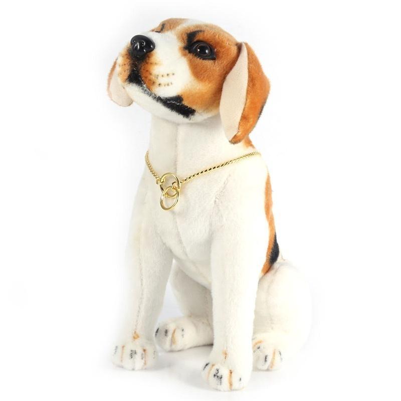 Snake Chain Dog Puppy Show Collars Decoration Metal Training P Choke Collar Gold