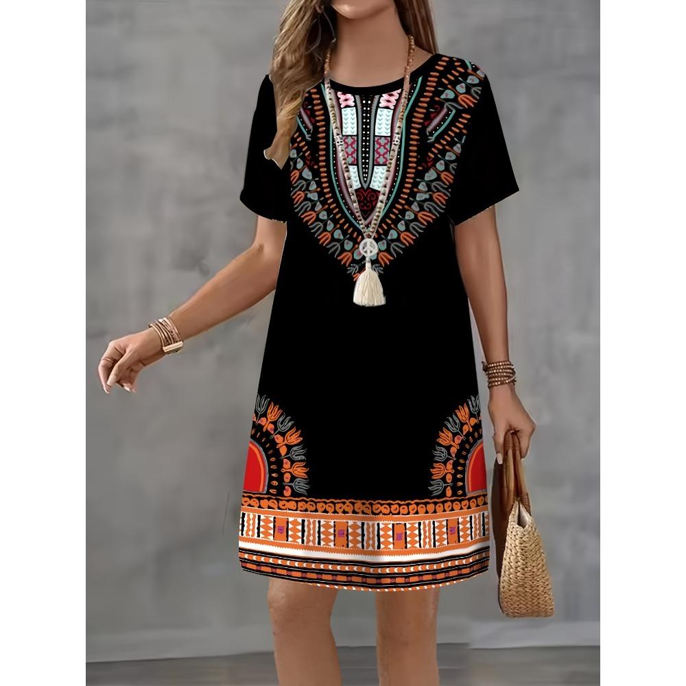 Rochie T-shirt de Vară Femei Portret Retro Imprimare 3D Rochii Mini Confortabile Mărime Mare 8XL Plajă Casual Respirabilă Moale Rochie