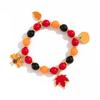 Cross-Border Thanksgiving Jewelry: Maple Leaf Pendant & Pumpkin Beaded Bracelet