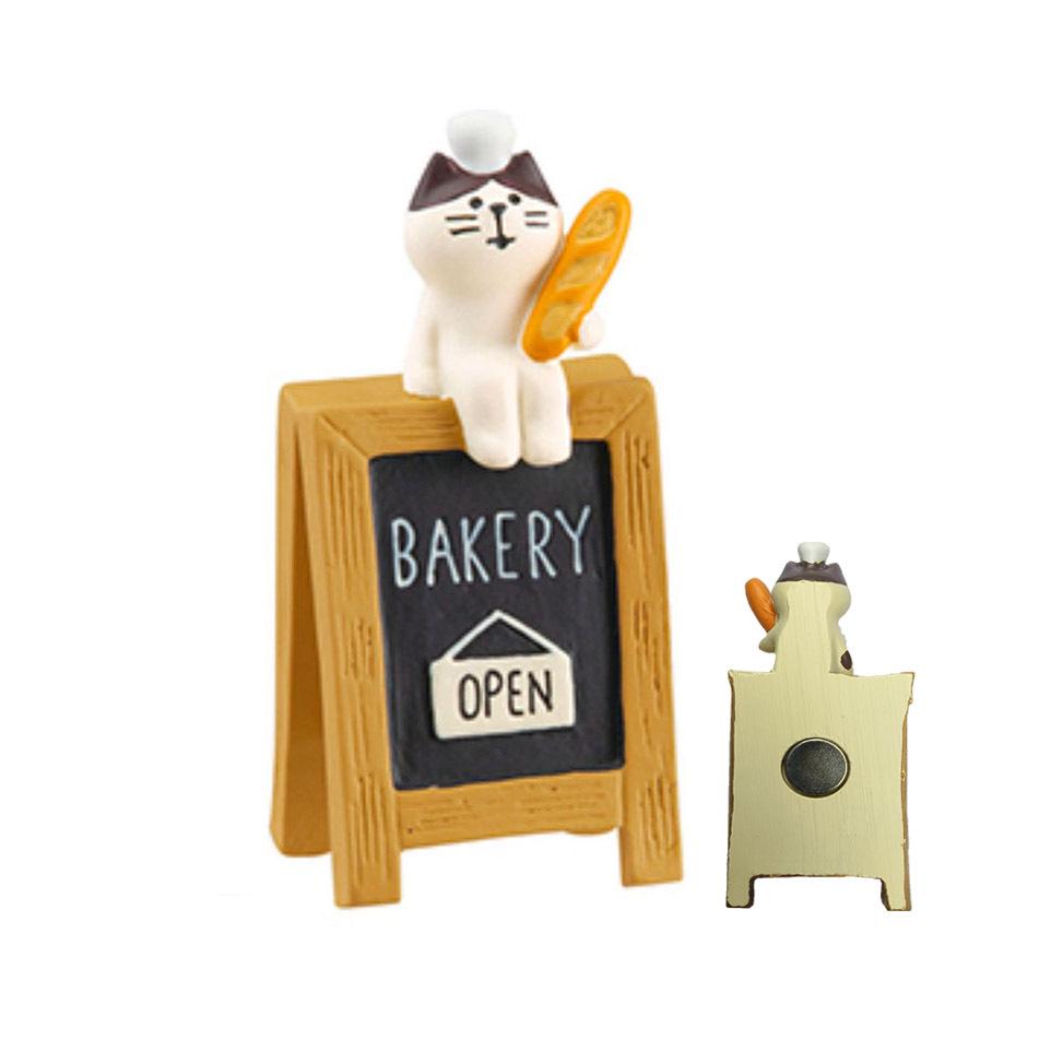 Japanese Cat Magnet: Cute Resin Sticker & Message Clip Toy for Refrigerator Decor