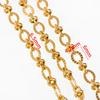 No Fade 2Meters Stainless Steel Sunflower Chain Radial Line Metal Beads Bulk Chain Jewelry Making DIY Necklace Bracelet Supplies