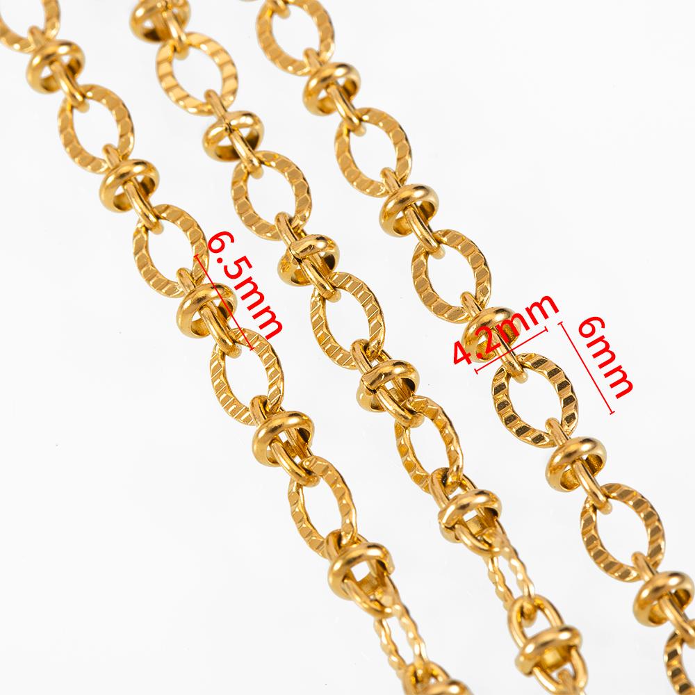 No Fade 2Meters Stainless Steel Sunflower Chain Radial Line Metal Beads Bulk Chain Jewelry Making DIY Necklace Bracelet Supplies