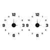 Luminous Arabic Numerals Clock Modern Design Battery Powered Silent Decorative 3D DIY Wall Clock for Living Room
