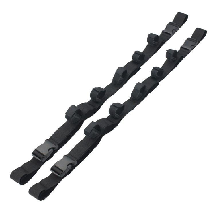 2Pcs Vehicle Fishing Rod Rack Holder Strap Storage Car Rest Belt Carriers for SUV