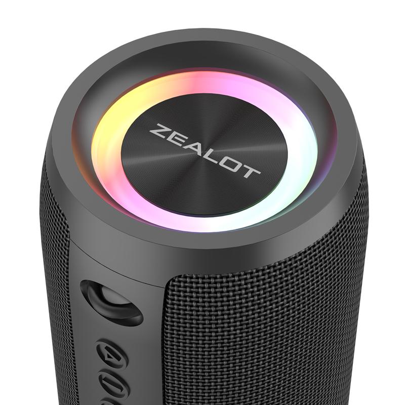 Zealot New 20W Wireless Speaker S51 Pro Big Power Large Battery Stereo Sound Music Box for Outdoor Party