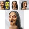 Witch Face Mask Latex Horror Prop For Halloween Costume And Event Use
