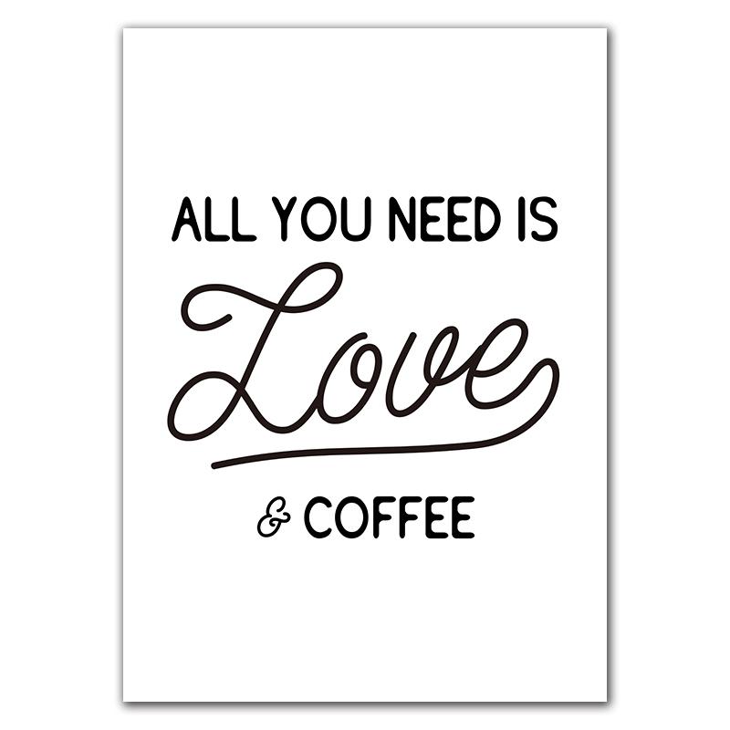 

Но сначала цитаты о кофе Кухня Холст Картина Скандинавские черно-белые постеры с принтом Современная настенная художественная картина Декор для кафе-бара HD3093 21x30cm no frame