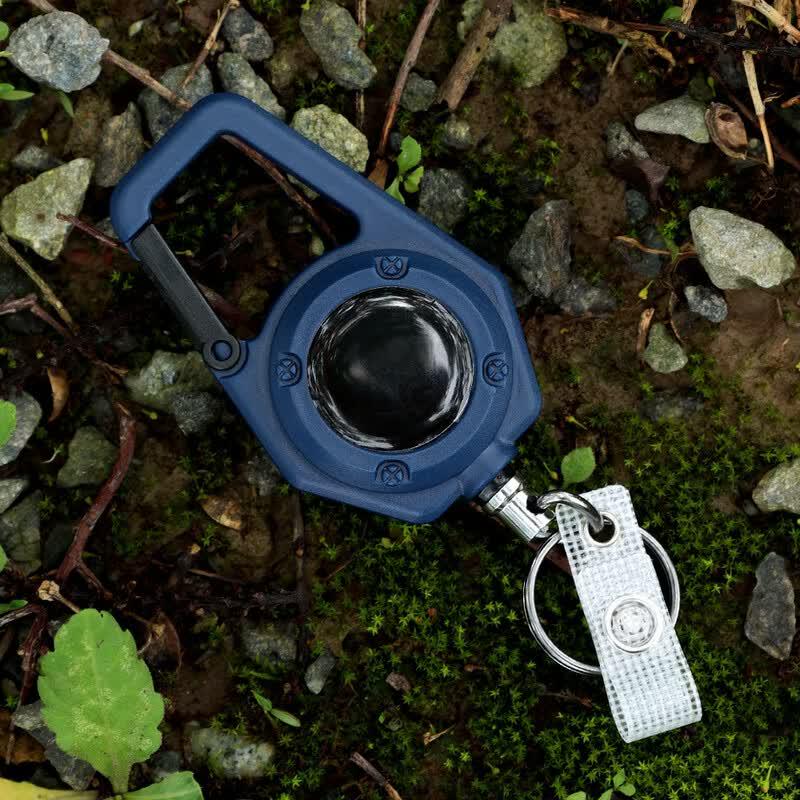 Retractable Keychain with Elastic Lanyard