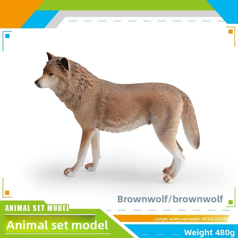 Pvc Forest Animal Wolf Collectible Model For Childrens Educational Playroom Decor