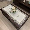 Tablecloth Rectangle Table Cloth European Embroidered Coffee Table Cover Table Western Tea flower Solid Color Fabric Lace Book for Home