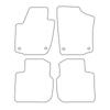 [Blm]Sk004 Red - Set Of Velour Floor Mats Suitable For Seat Toledo Iv 2013-2018 - Red Trim