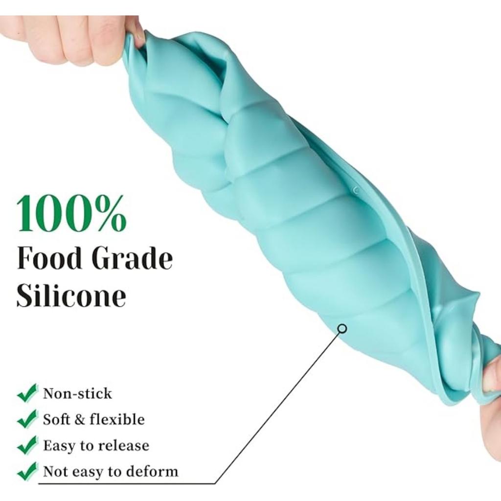 Silikon Charlotte Kuchenform, 8 Zoll Runde Kuchenform, Antihaft-Kuchenformen für Käsekuchen, Schokoladenkuchen, Regenbogenkuchen, Erdbeerkuchen