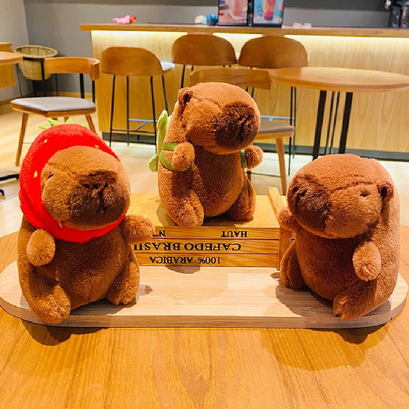 Cute Plush Capybara Keychain Backpack Pendant Wholesale Creative Cartoon Gift
