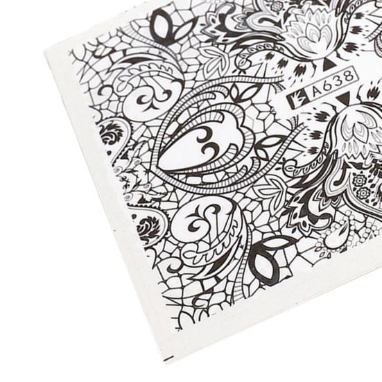 Yousheng 24Pcs/Set Nail Transfer Vivid Images DIY Colorful Roll Totem Stickers Manicure Sliders Decoration for Female