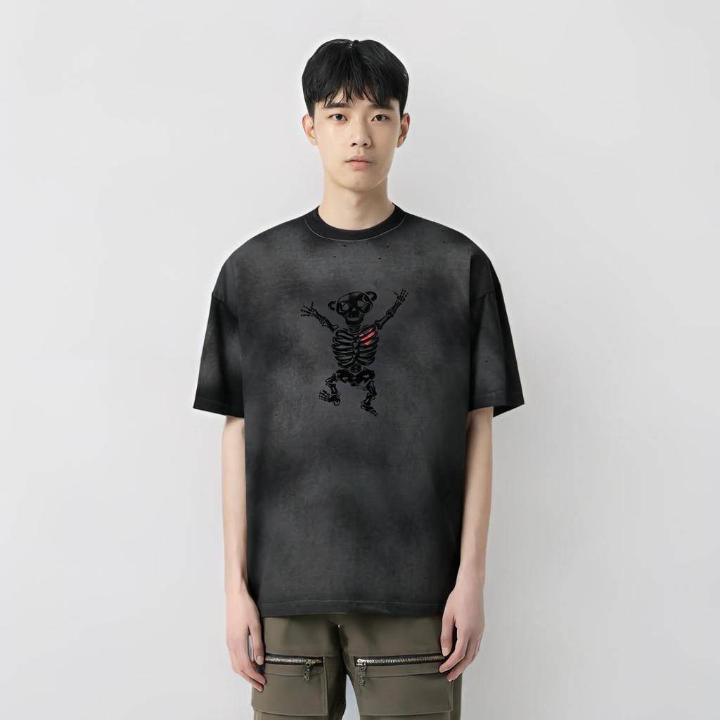 WE11DONE T Shirts Unisex Crew Neck Moderate Straight Fit WD-TT1-24-862-U-BK