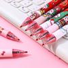 48Pcs Creative Cartoon Christmas Acrylic Patch Press Pen Cute Shape Neutral Pen High-value Gift Pen 0.5mm Black Back To School Season