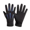 Luvas de Ciclismo Masculinas Corta-Vento Sem Dedos com Forro de Lã, Compatíveis com Ecrã Tátil para Outono/Inverno.