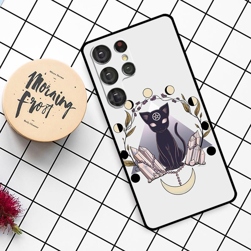 Magic cat The Witches Case For Samsung Galaxy S24 FE S20 FE S21 S22 S23 S24 S25 Ultra S9 S10 S25 Plus Phone Cover