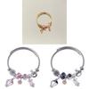Stainless Steel Bracelet For Women With Bunny Pendant Elegant Jewelry For Gift Giving