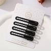 4Pcs Black Frosted Hair Clip Fashionable Trendy Hair Clips Hair Accessories Temperament Women Accessories Versatile Hair Clip