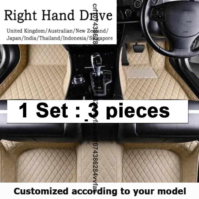 RHD Custom Car Floor Mat for BMW 4 Series F32 Coupe F33 Convertible F36 G26 Gran Coupe Interior Accessories Carpet Leather Mat