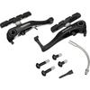 Shimano V-Brake BR-R353 Front Brake with S70T Shoes 16.0/25.0mm Fixing Bolts 90mm Arch Length Black