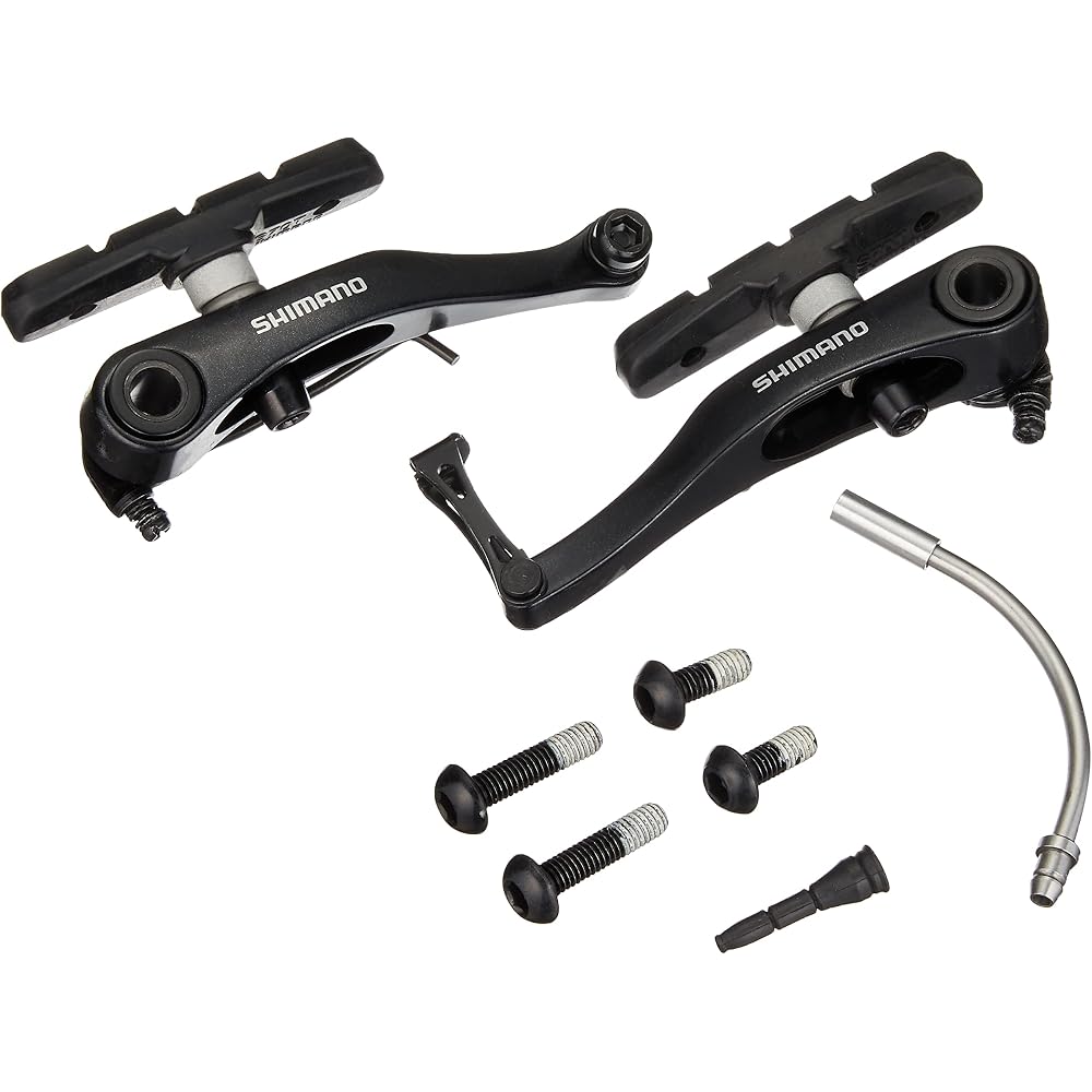 Shimano V-Brake BR-R353 Front Brake with S70T Shoes 16.0/25.0mm Fixing Bolts 90mm Arch Length Black