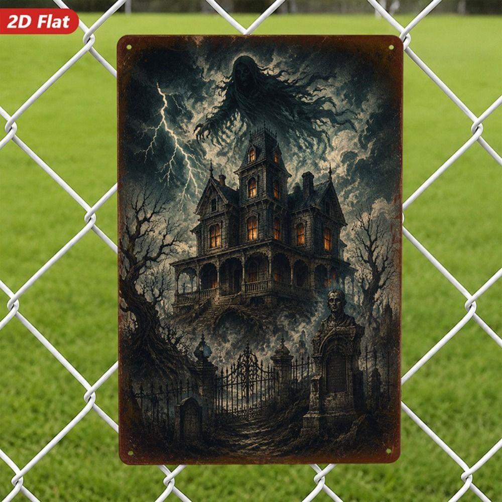 Metal Wall Sign Anime Horror Corpse Party Scene 20x30cm Decor