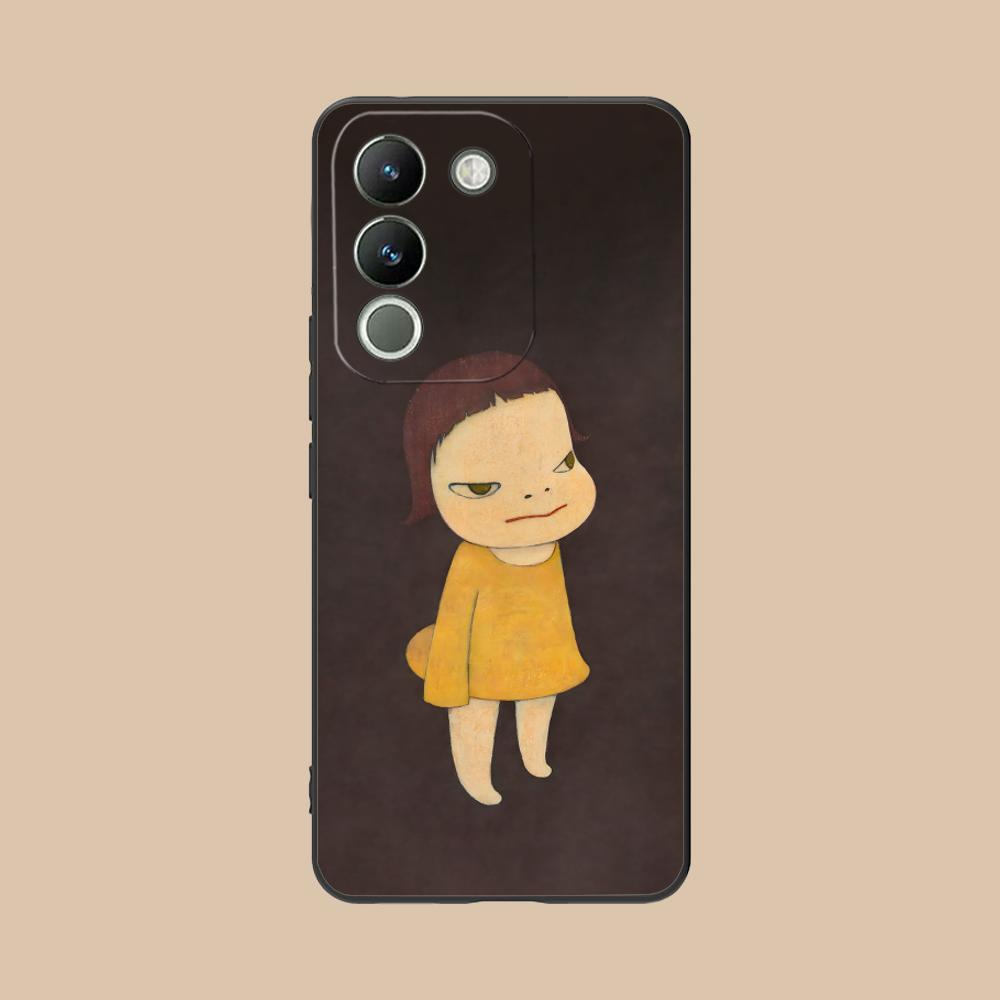 Anime Yoshitomo Nara Phone Case for VIVO V60 V50 V40 V30 V29 V27 V25 V23 Pro Lite 5G Colorful Printing Cover Pretty Luxury Cover