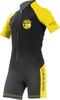 CRESSI Shorty Wetsuit Junior Unisex 2mm Thick Neoprene Elastane Material Years Old XDG003207 [LITTLE SHARK] & Black/Yellow (11/12 Size) [Genuine