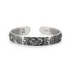 Buddhist Jewelry Gifts Pixiu Copper Coin Men Bracelets Silver Bangles Men Bangles Men Hand Chain