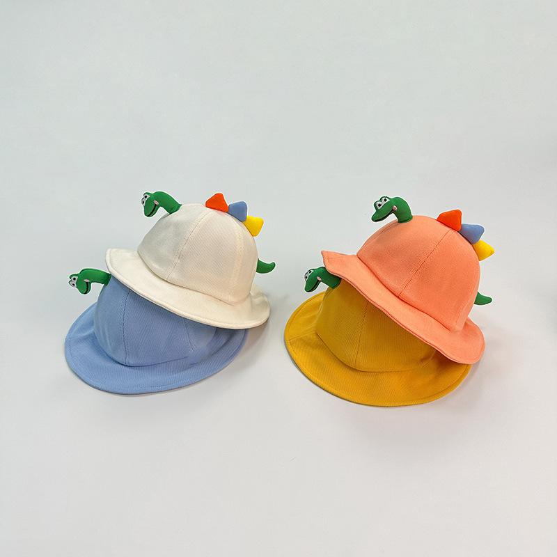 5 Colors Spring Autumn Kids Cartoon Bucket Hat Sun Protection Baby Hats Boys Girls Headwear Caps Children Outdoor Sunshade 1-4Y