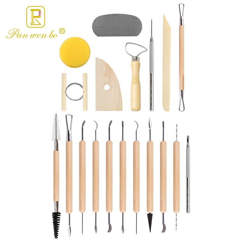 61-Piece Polymer Clay & Pottery Tool Set for DIY Carving and Embossing