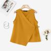 ZANZEA Women Casual V-Neck Sleeveless Lace Up Tank Tops