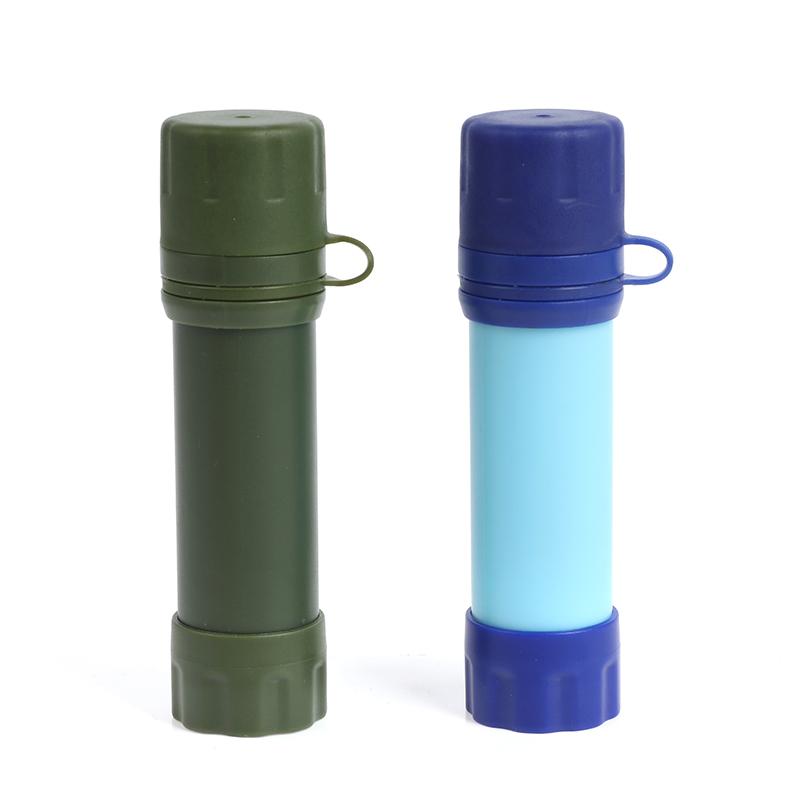 Taşınabilir Hayatta Kalma Su Filtreleme Pipeti Arıtıcı Şişe Kamp Acil Durum Dış Mekan