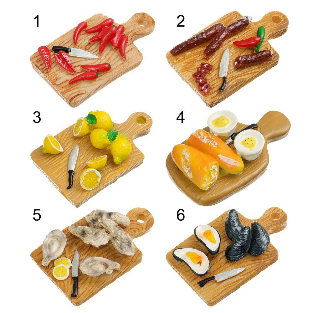 Kitchen Accessories Refrigerator Magnet Resin Simulation Mini Three-dimensional Cutting Board