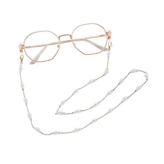 Women Glasses Chain Colorful Faux Gemstone Eyeglass Chain Retro Beaded Sunglass Strap Eyeglass Lanyards for Spectacle Reading Glasses