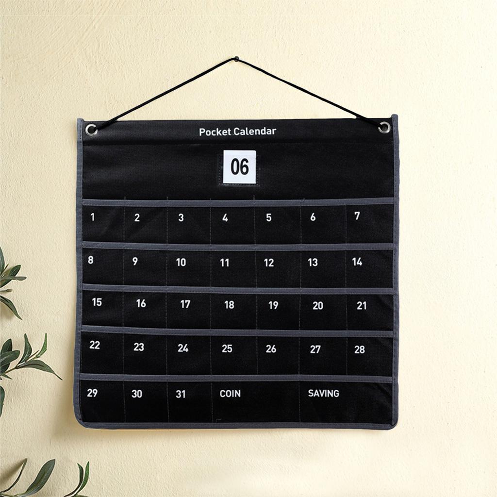 Wall Mounted Calendar Organiser Wall Mounted Fabric Organiser Hanging Fabric Organiser Daily Ins Storage