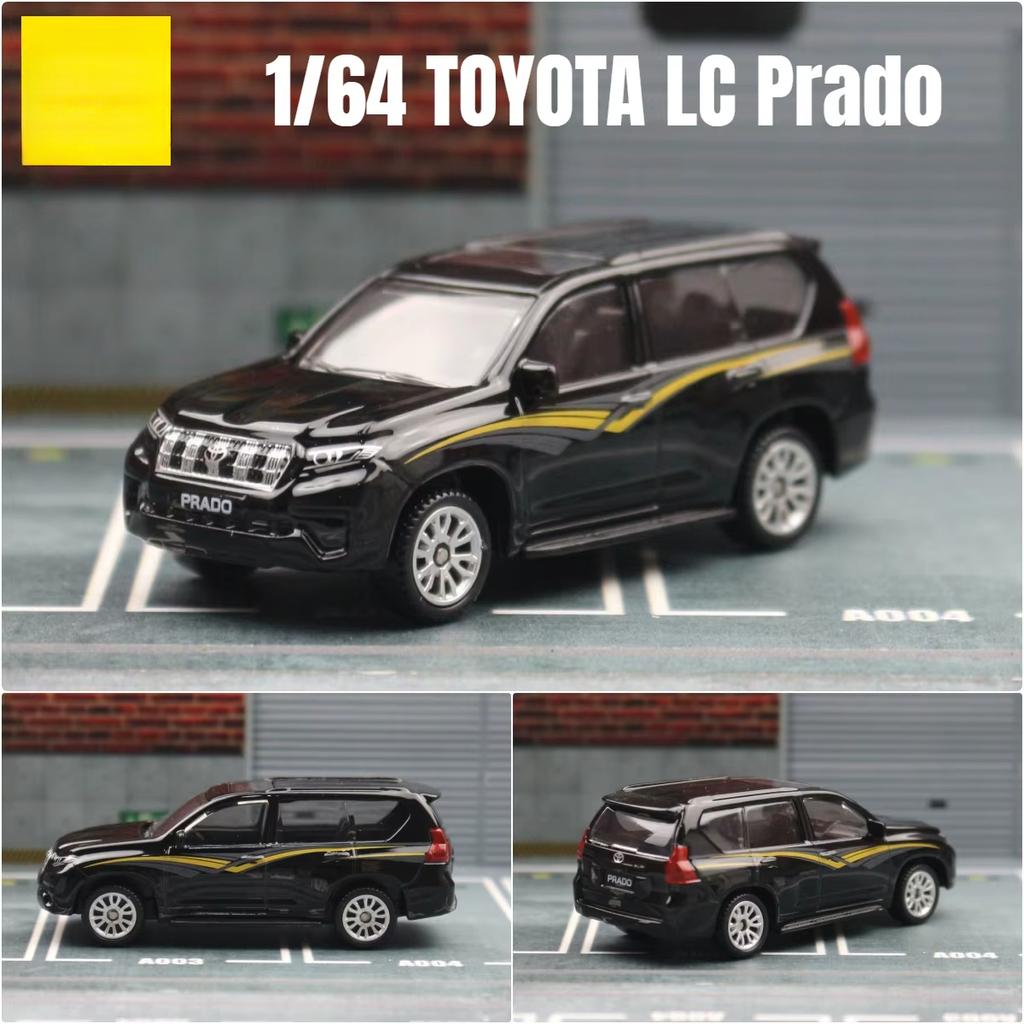 1/64 TOYOTA Prado SUV Miniatuurmodel CCA MSZ 3" Legering Speelgoedauto Voertuig Gratis Wielen Diecast Metaal Collectie Cadeau Kinderen Jongens