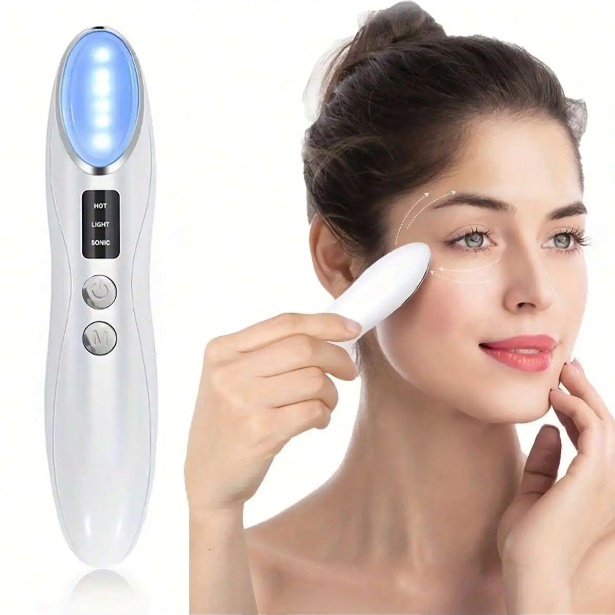 

Легко использовать Микротоковое устройство для лица Массажер для глаз Электрический массажер для подтяжки лица Лучший подарок Портативное устройство для ухода за кожей Устройство для тонизирования лица белый