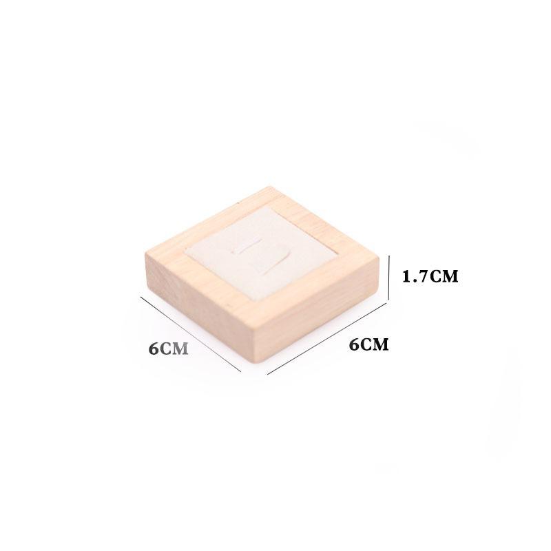 

Подставка для колец, органайзер для колец, держатель для ювелирных изделий, реквизит для показа ювелирных изделий, упаковка для ювелирных изделий, деревянный, кожаный и бархатный футляр бежевый