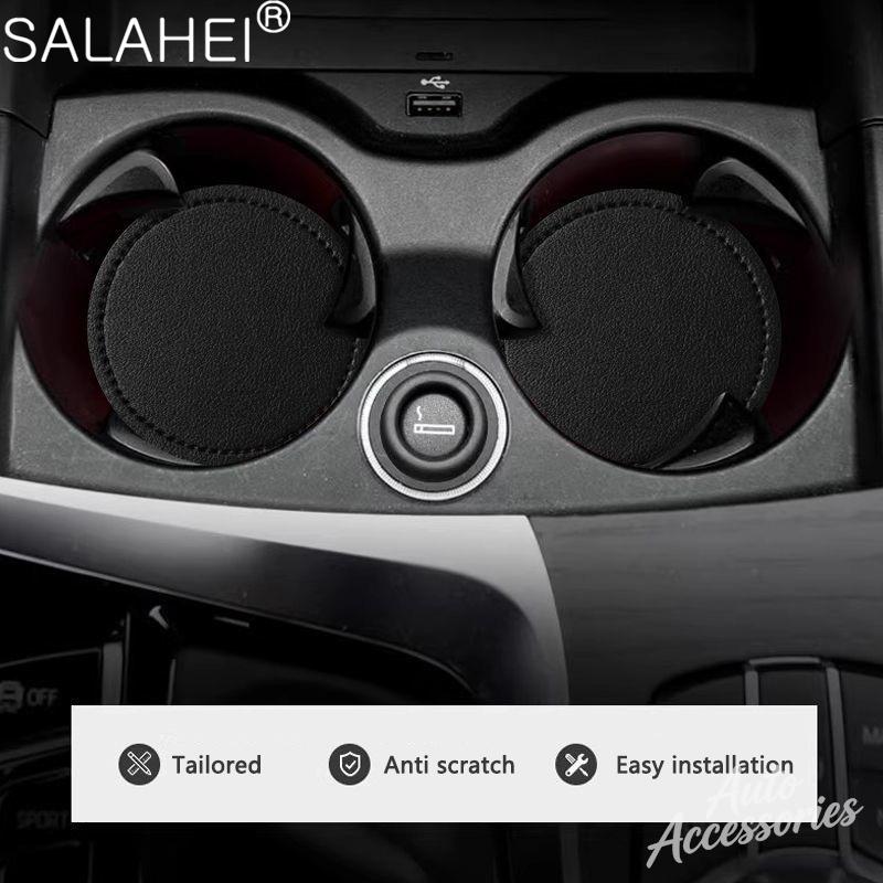 Car Logo Anti-Slip Water Cup Pad Auto Coasters Anti-skid Mat Accessories For BMW 1 3 5 7 Series X1 X3 X5 F10 F15 F16 F20 F30 F18 z4