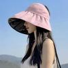 Women Summer Foldable Wide Brim Panama Hat Beach Cap Sunshade Hat Sun Cap Bucket Hat