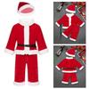 Baby Boys Christmas Santa Claus Costume Outfit Long Sleeves Velvet Top + Trousers Set